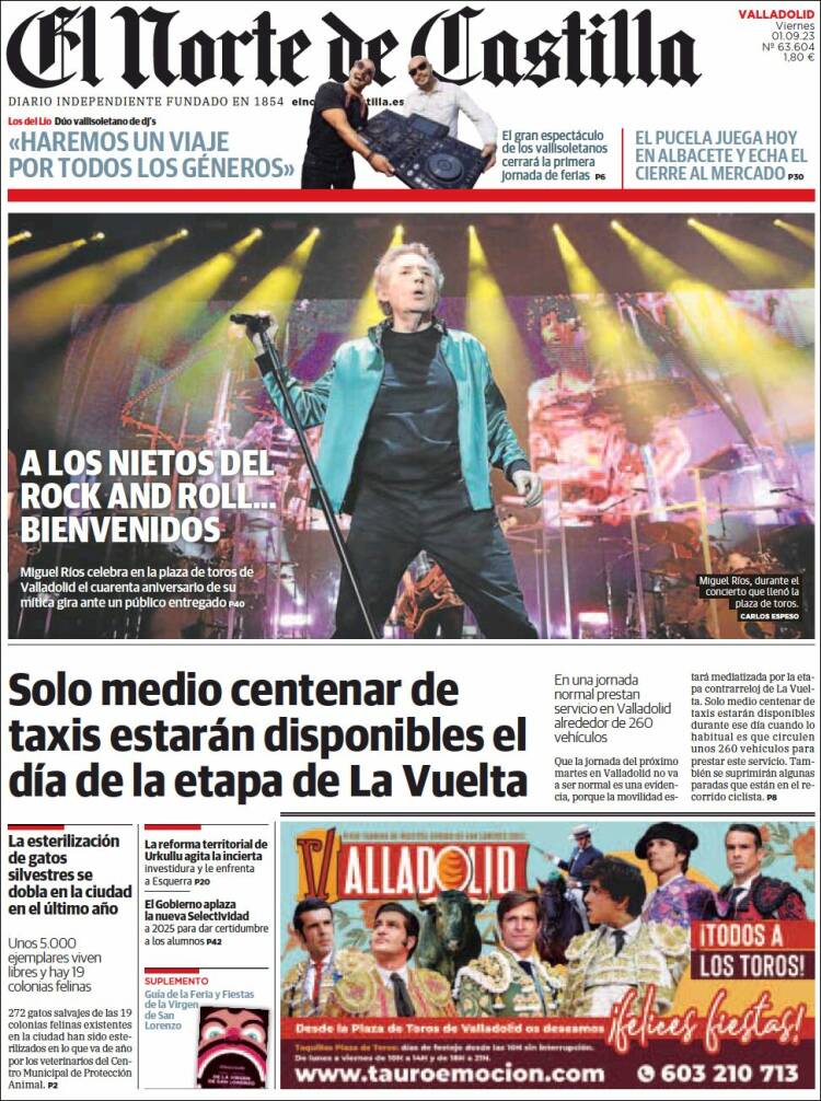 Portada de Norte de Castilla - Valladolid (Espa&ntilde;a)