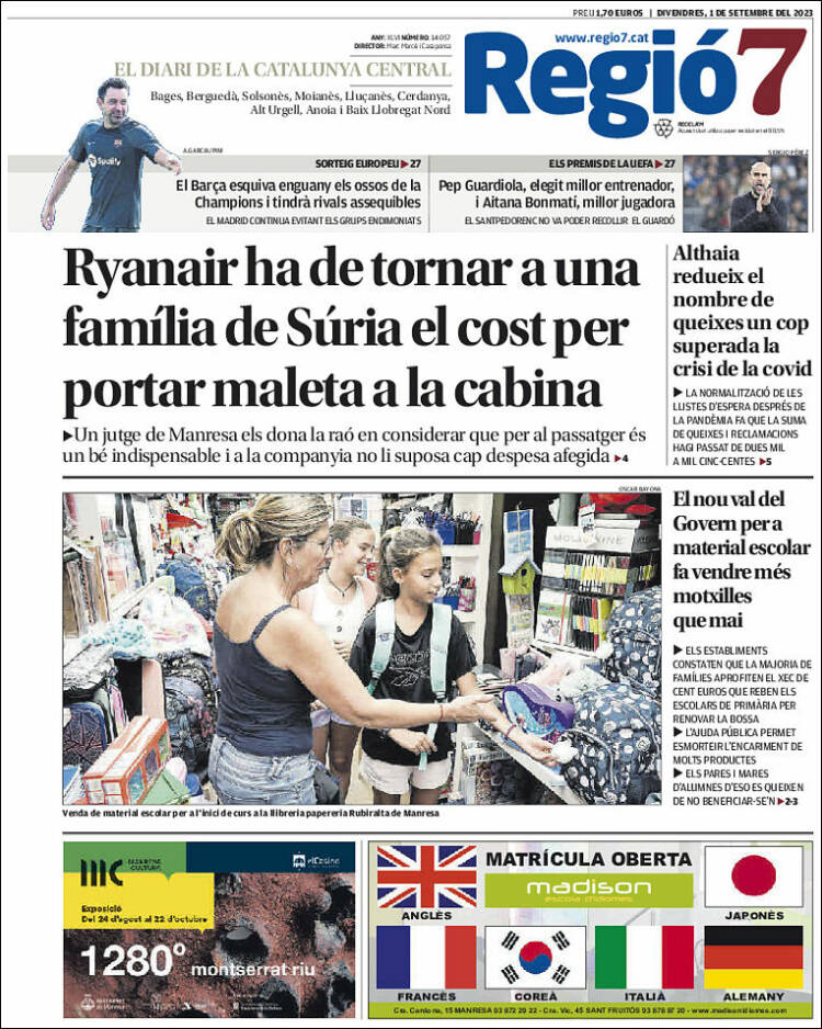 Portada de Regio7 (Espa&ntilde;a)