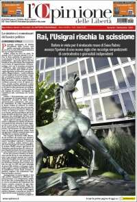 Portada de L'Opinione  delle Libertà (Italia)