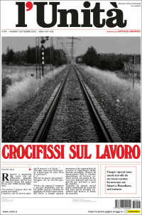 Portada de l'Unità (Italia)