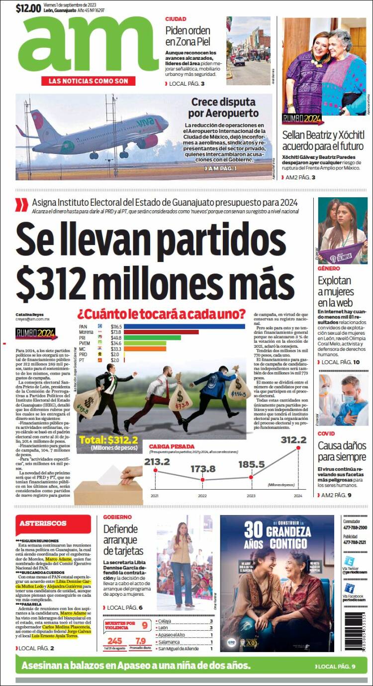 Portada de Al Día A.M. (M&eacute;xico)