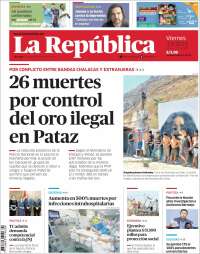 Portada de La Republica (Per&uacute;)