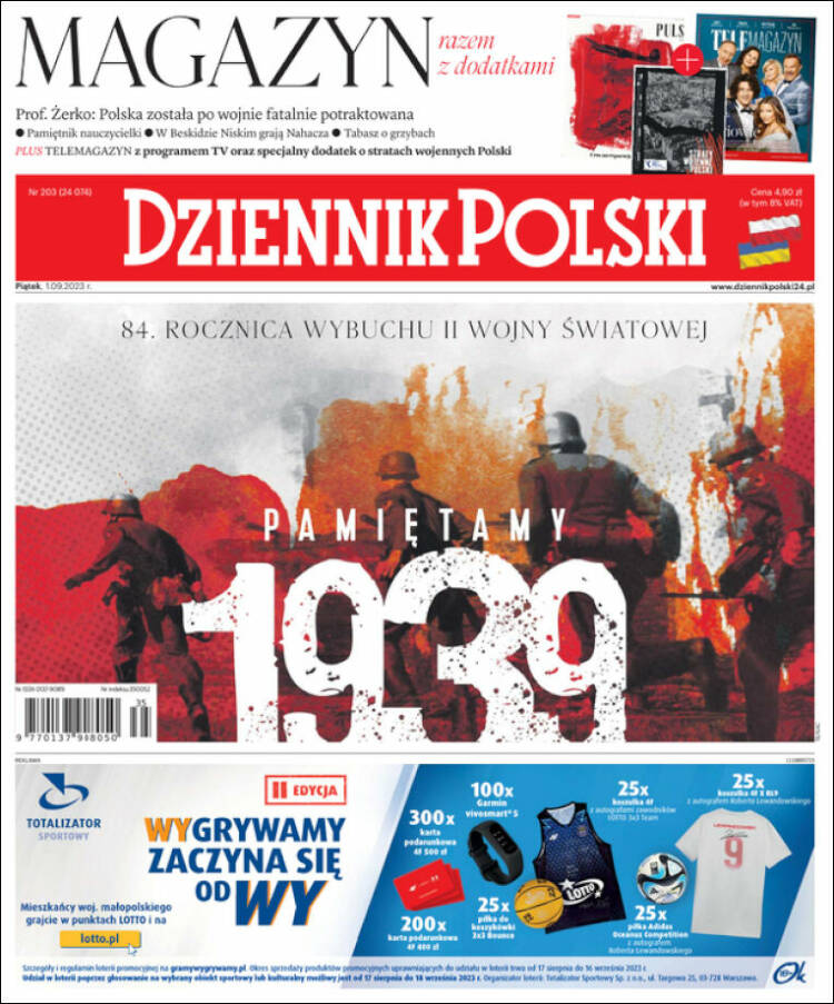 Portada de Dziennik (Polonia)