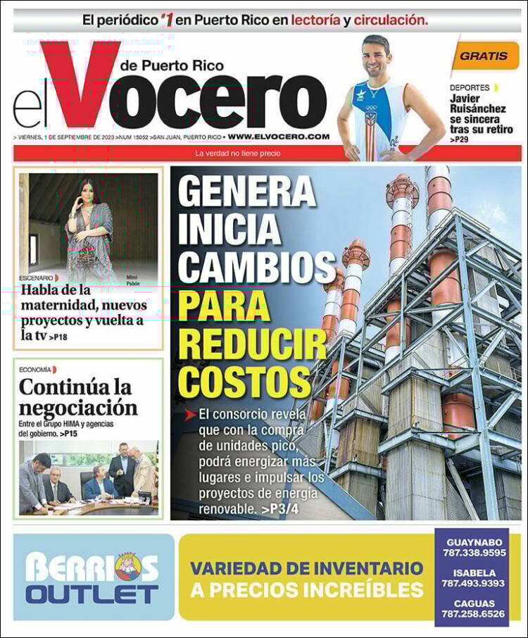 Portada de Vocero (Puerto Rico)