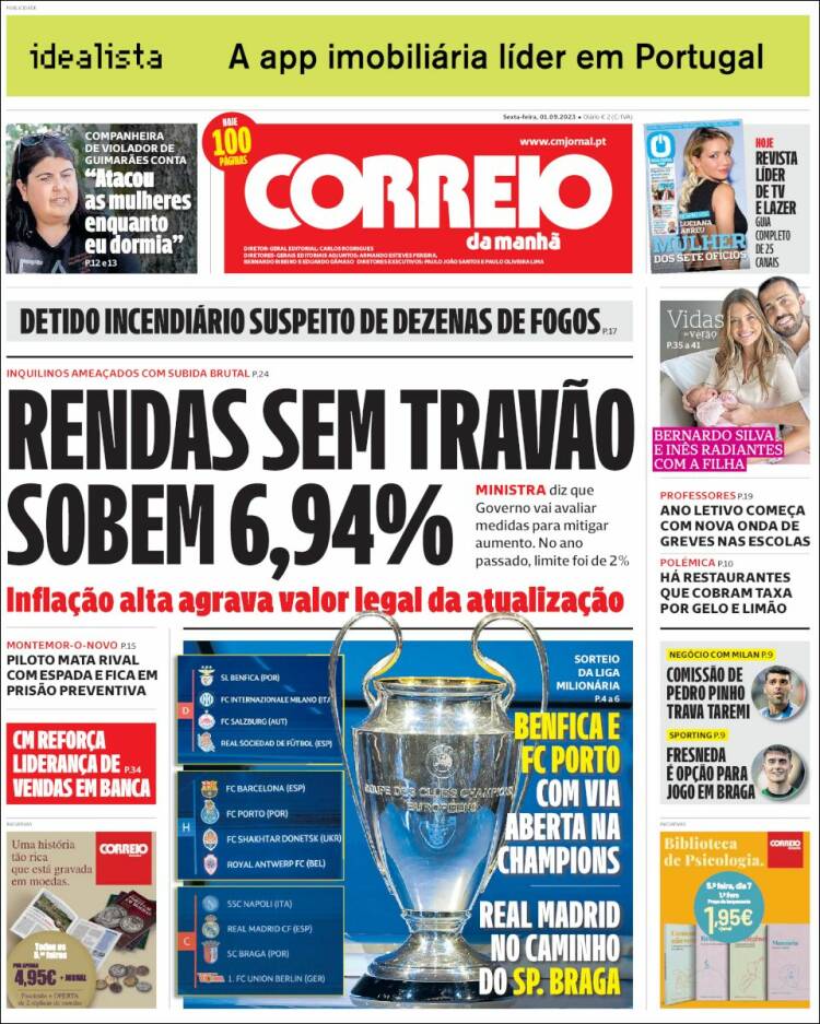 Portada de Correio da Manhã (Portugal)