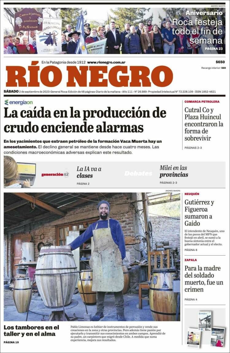 Portada de Rio Negro (Argentina)