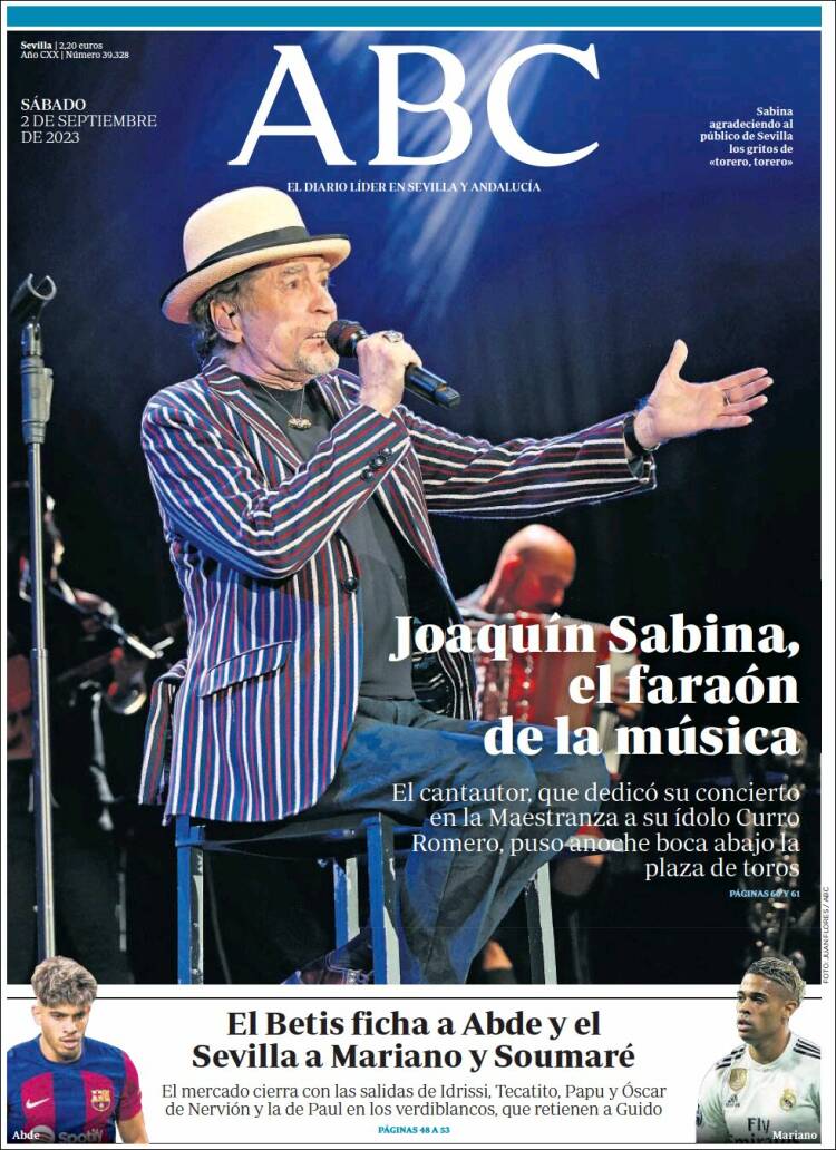 Portada de ABC - Sevilla (España)