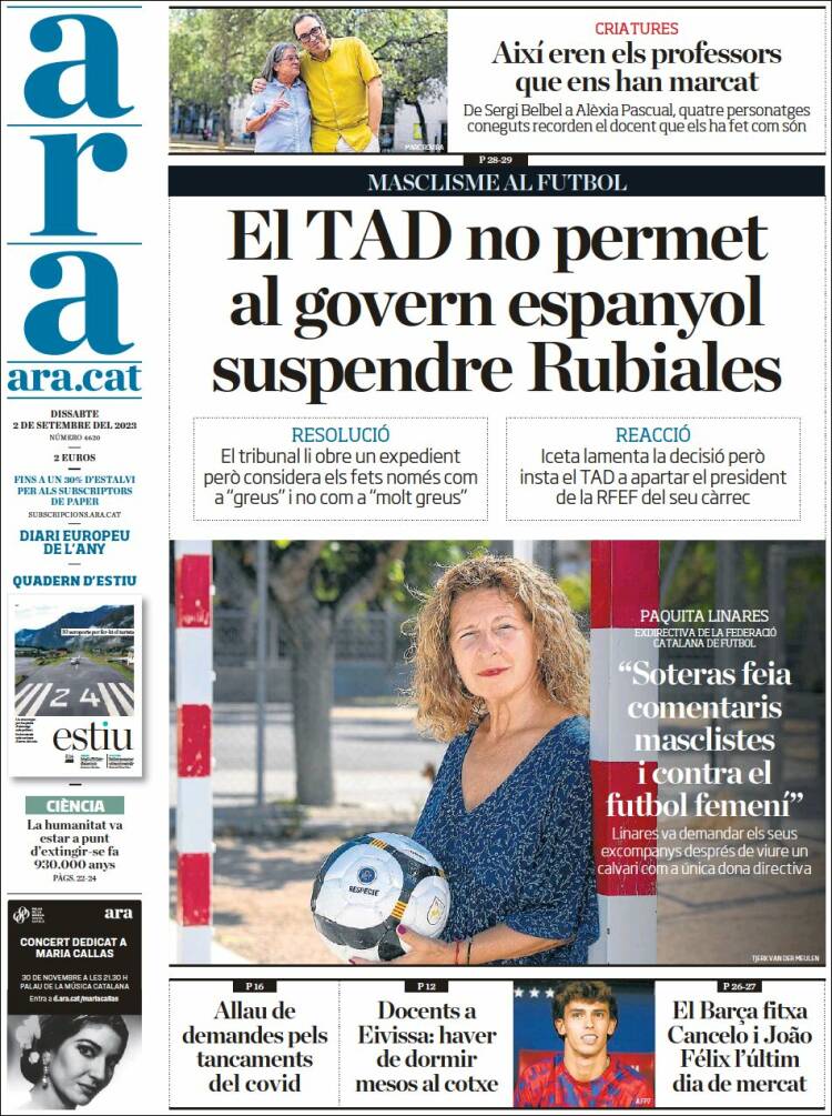 Portada de Ara (España)