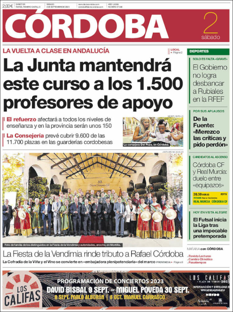 Portada de Diario de Córdoba (España)