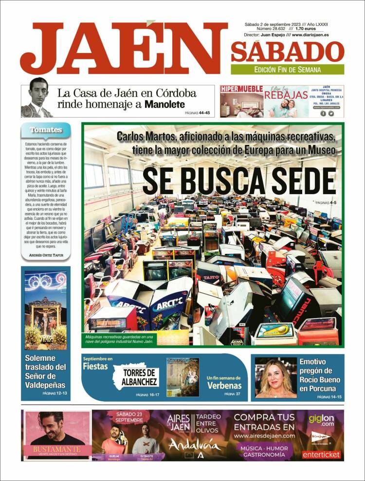 Portada de Diario Jaén (España)