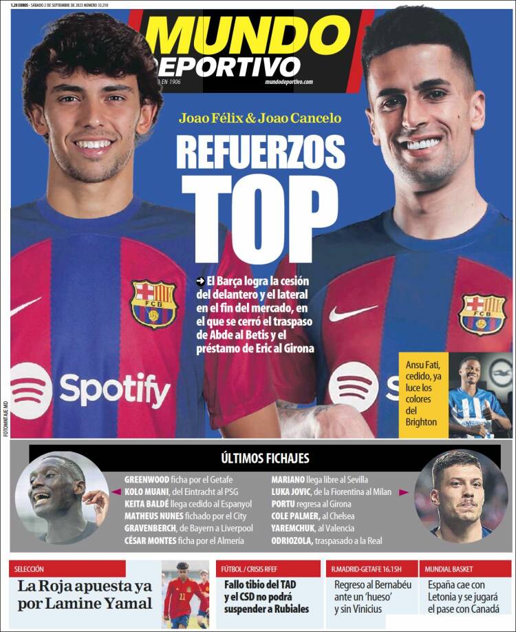 Portada de El Mundo Deportivo (España)