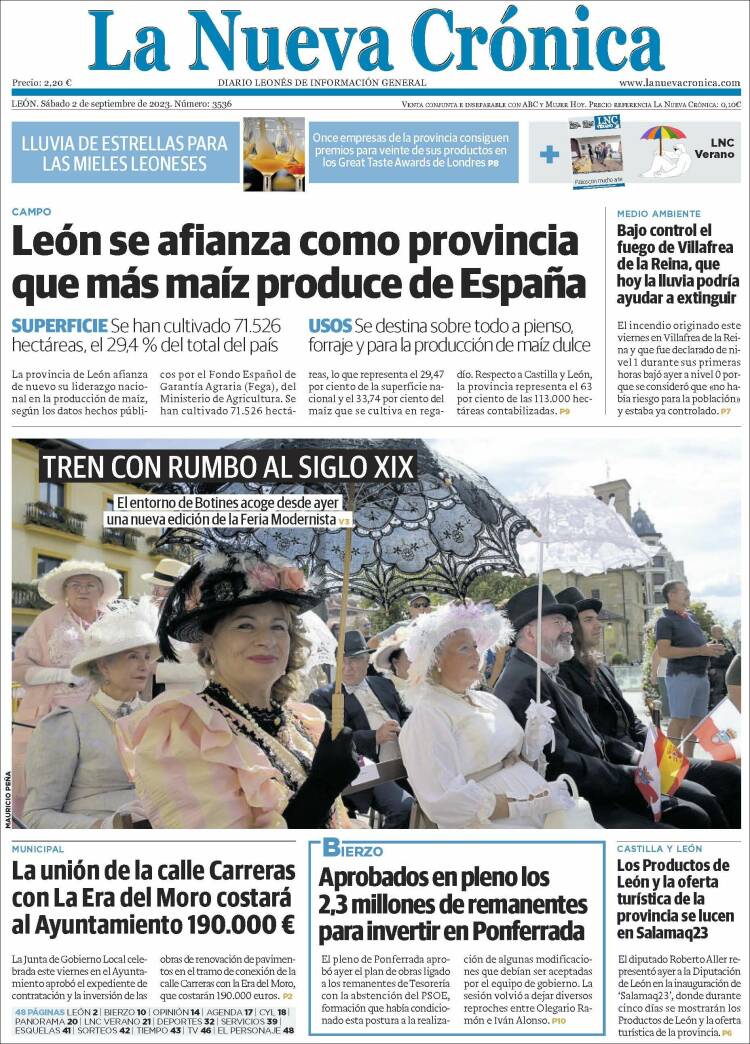 Portada de La Nueva Crónica (España)