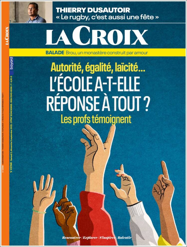 Portada de La Croix (Francia)