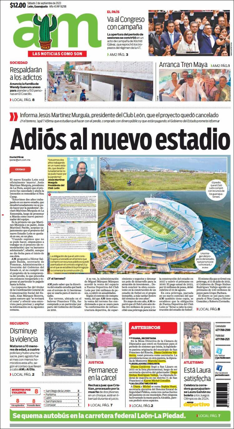 Portada de Al Día A.M. (M&eacute;xico)