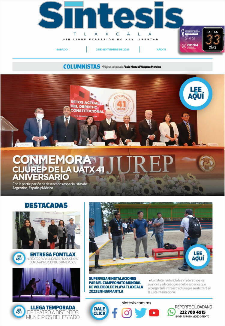 Portada de Síntesis de Tlaxcala (M&eacute;xico)