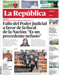 Portada de La Republica (Perú)