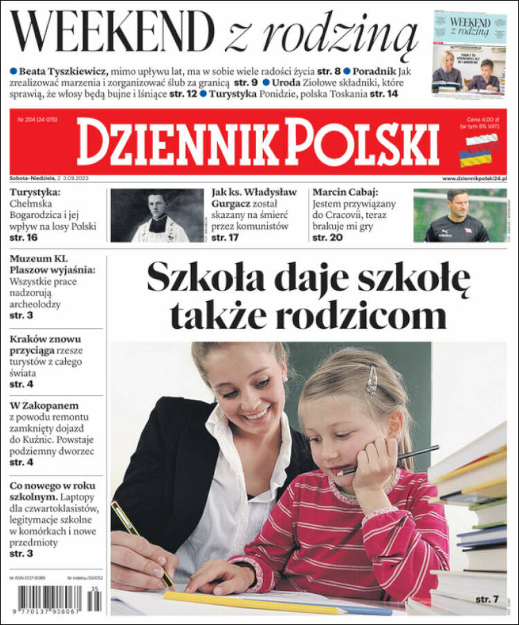 Portada de Dziennik (Polonia)