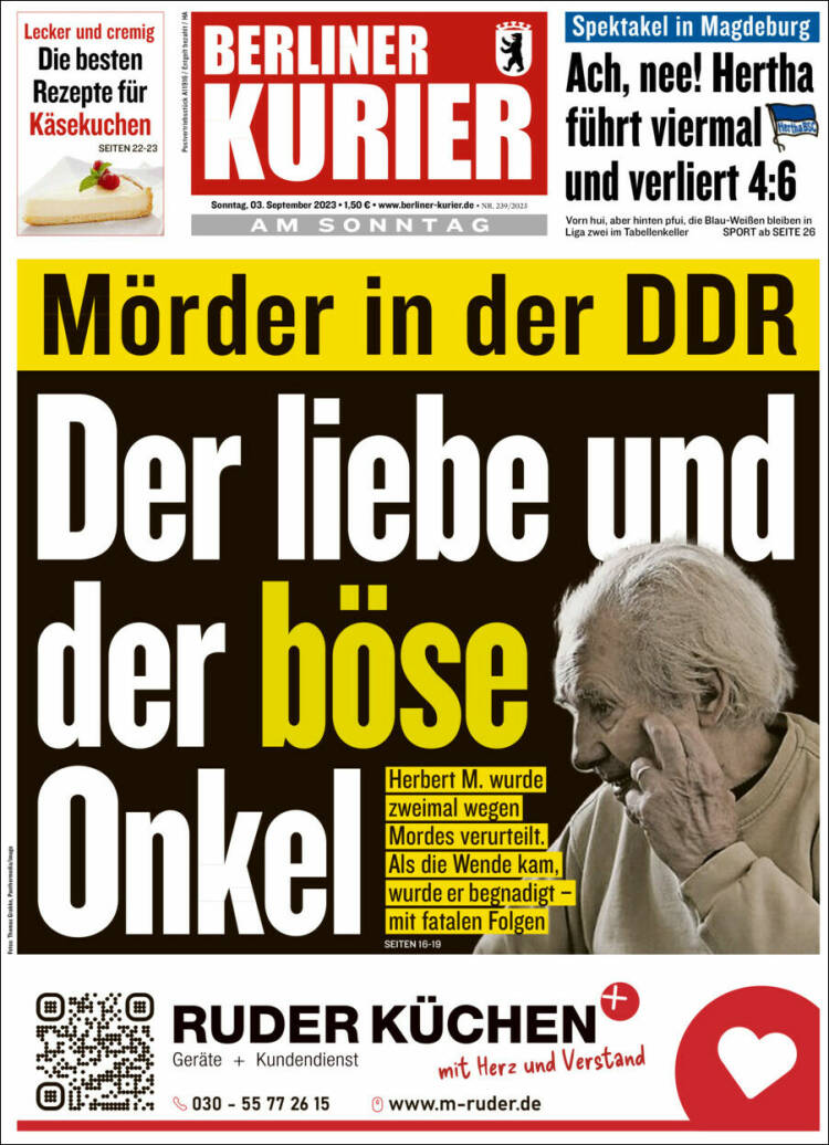 Portada de Berliner Kurier - Startseite BK (Alemania)