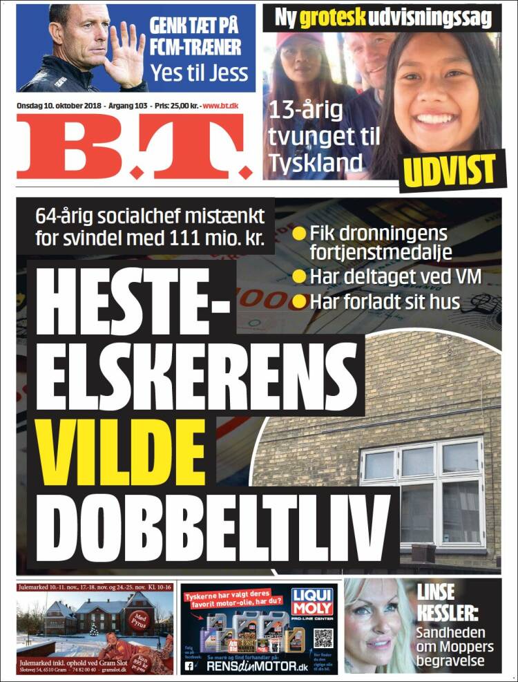 Portada de B.T. (Dinamarca)