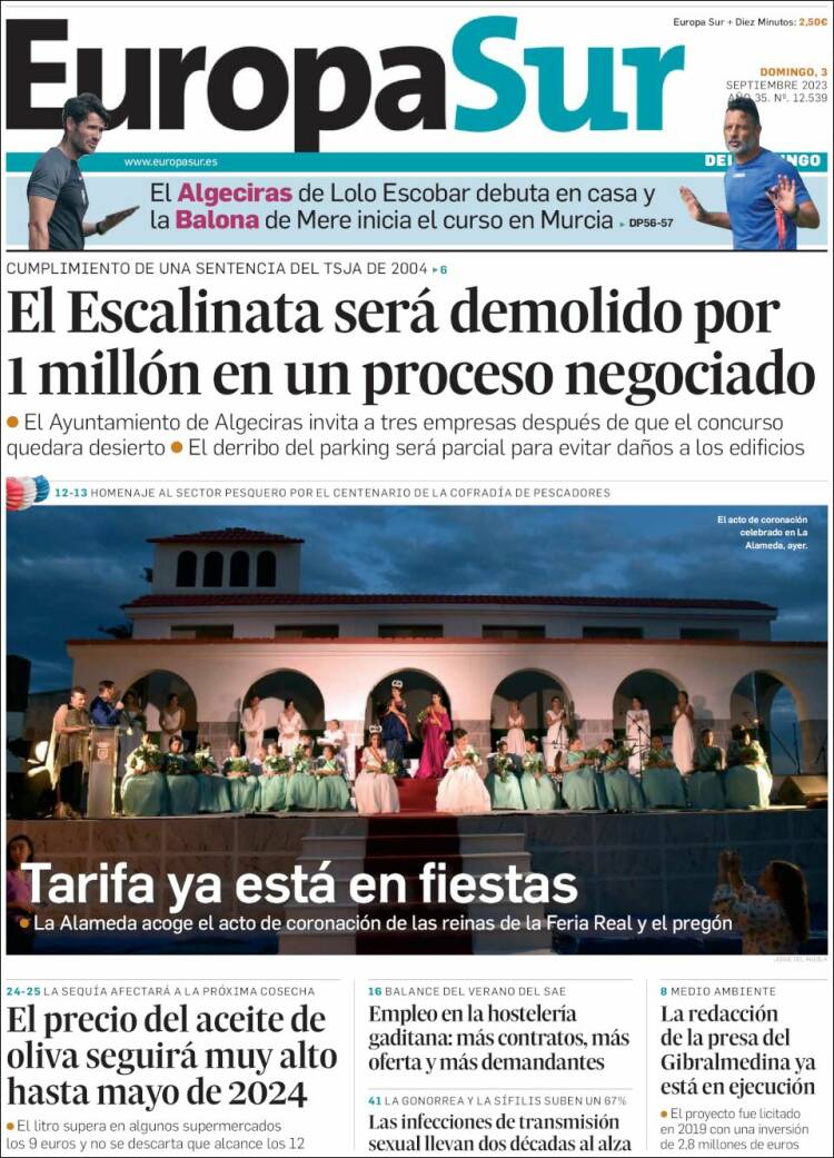 Portada de Europa Sur (España)