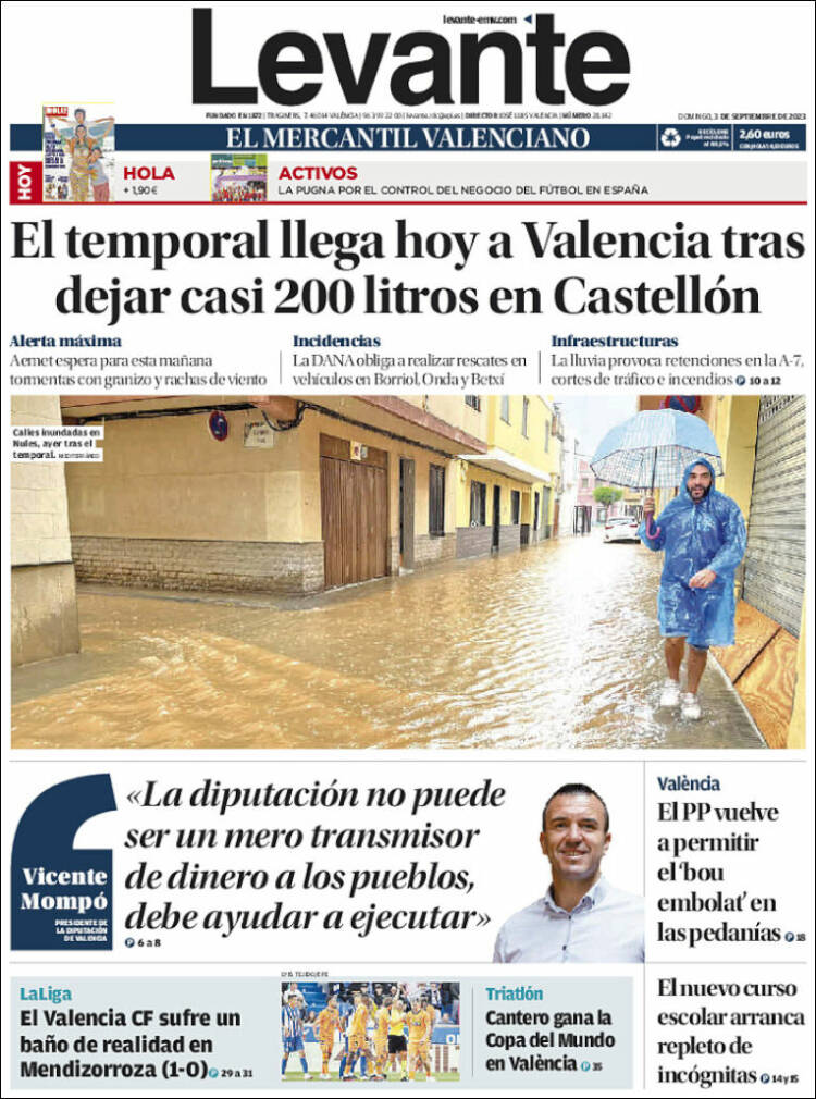 Portada de Levante (España)