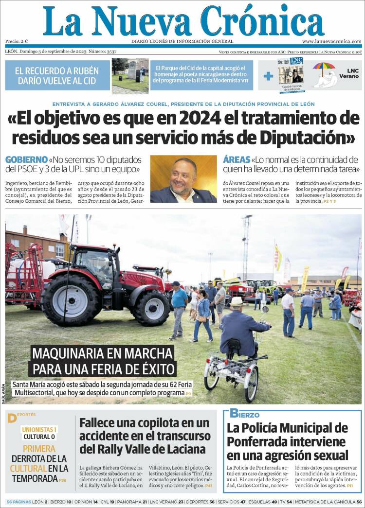 Portada de La Nueva Crónica (España)