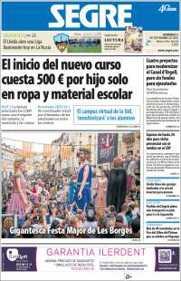 Portada de Segre  (España)