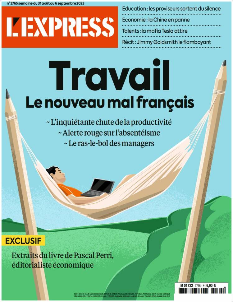 Portada de L'Express (Francia)