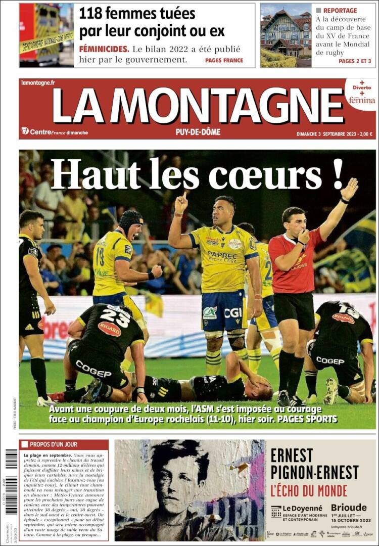 Portada de La Montagne (Francia)