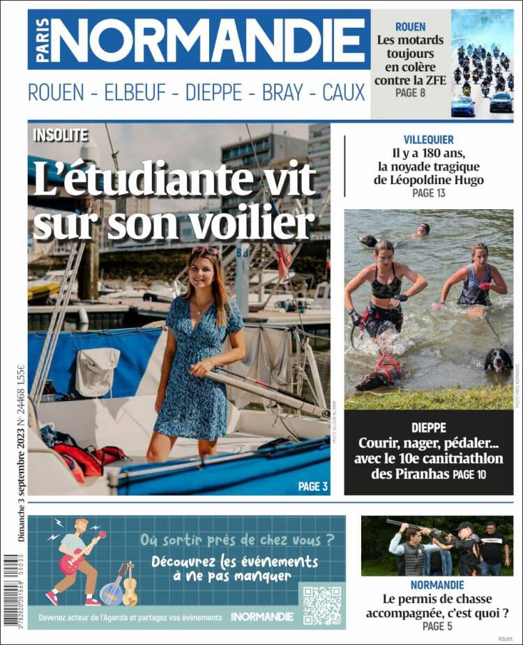 Portada de Paris Normandie (Francia)