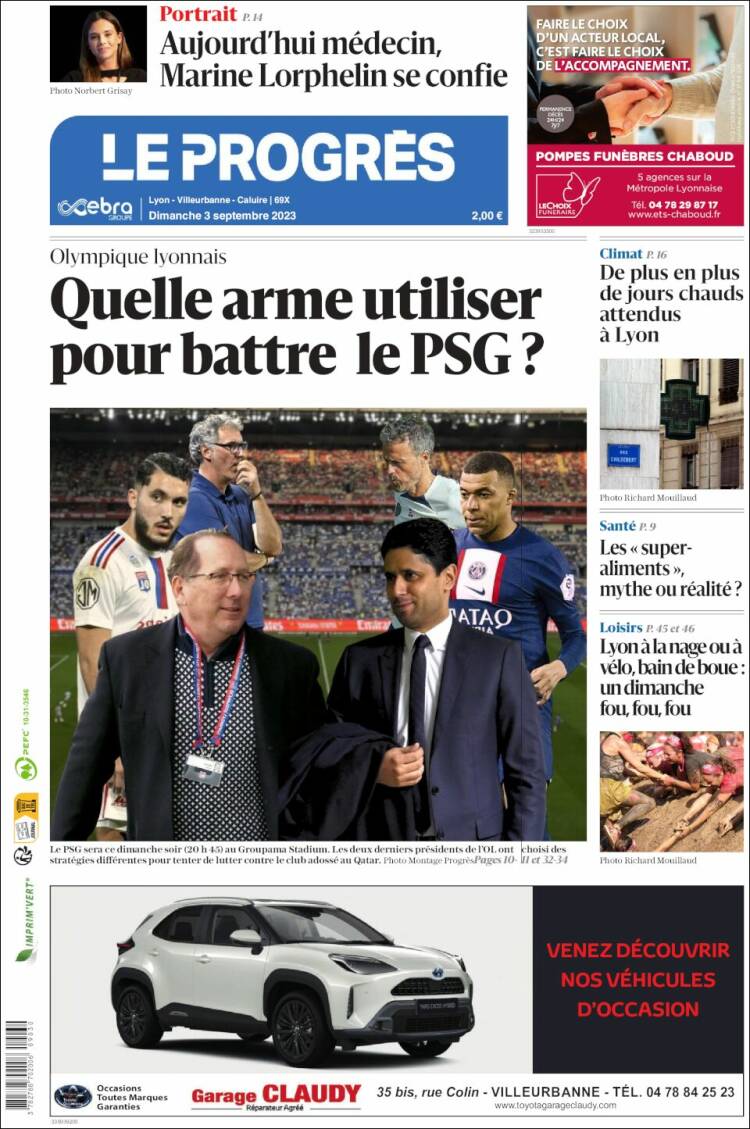 Portada de Progres de Fecamp (Francia)