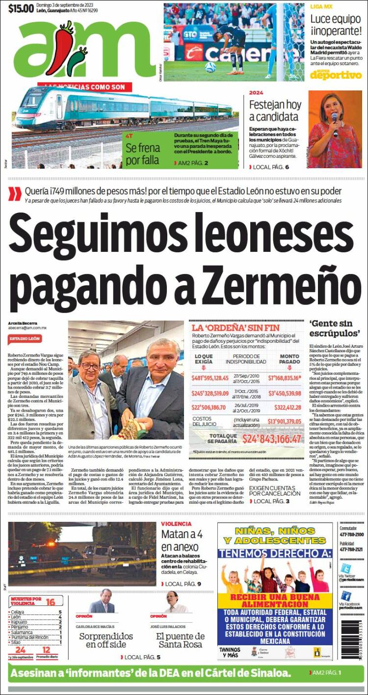 Portada de Al Día A.M. (M&eacute;xico)