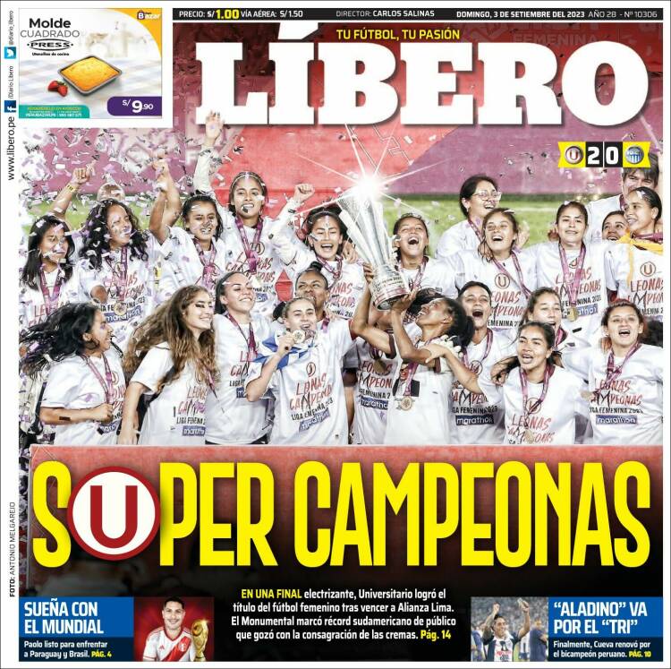 Portada de Líbero (Per&uacute;)