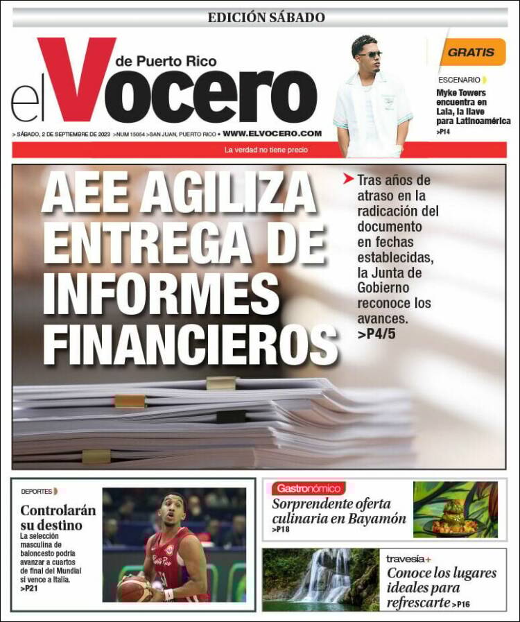 Portada de Vocero (Puerto Rico)