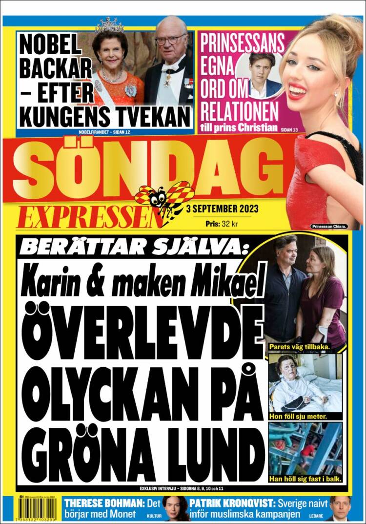 Portada de Expressen (Suecia)