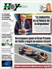 Portada de Diario Hoy (Argentina)