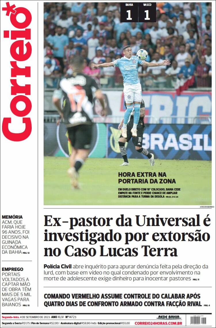 Portada de Correio* (Brasil)