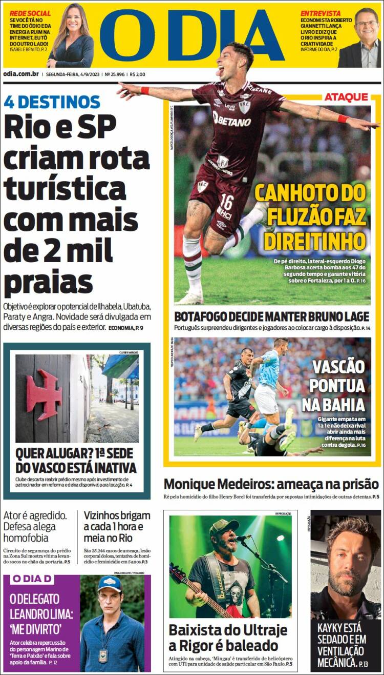 Portada de O Dia (Brasil)