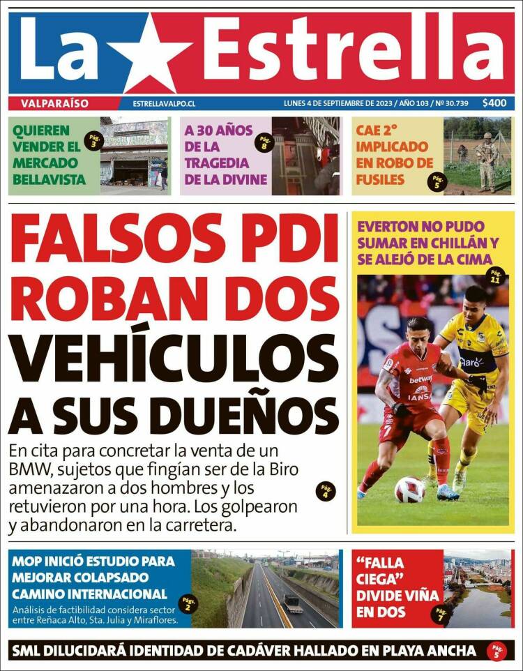 Portada de Estrella de Valparaiso (Chile)