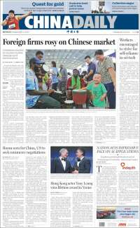 Portada de China Daily (China)