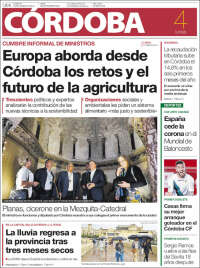 Portada de Diario de Córdoba (España)