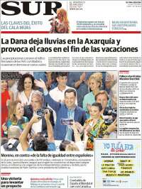 Portada de Diario el Sur (España)