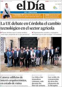 Portada de El Día de Córdoba (España)