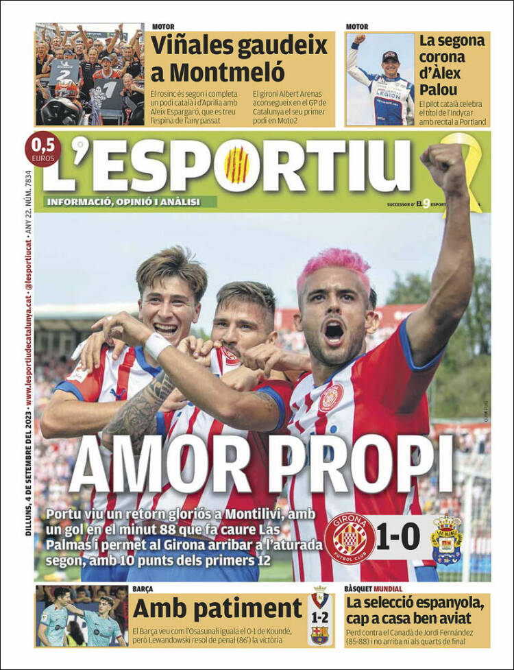 Portada de L'Esportiu : Girona (España)