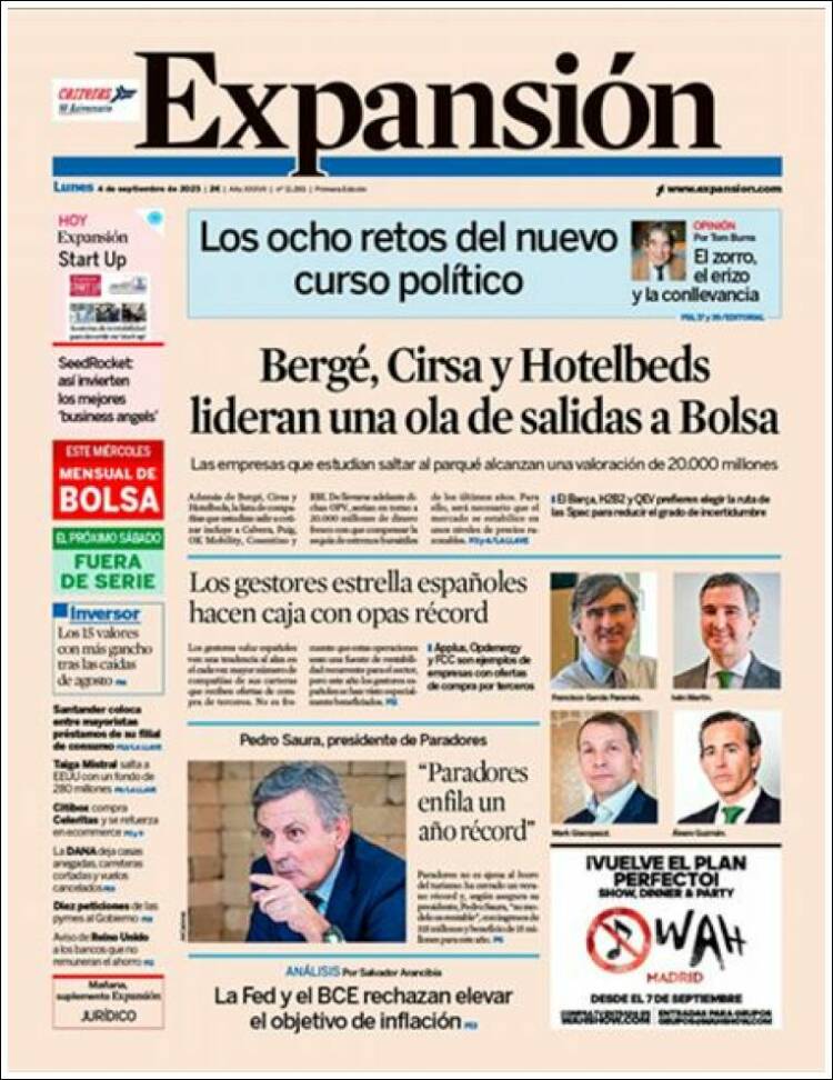 Portada de Expansión (España)