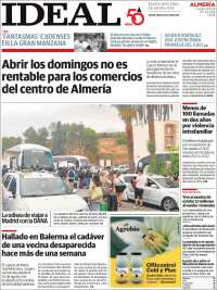 Portada de Ideal Almeria (España)