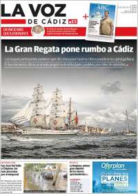 Portada de La Voz de Cádiz (España)