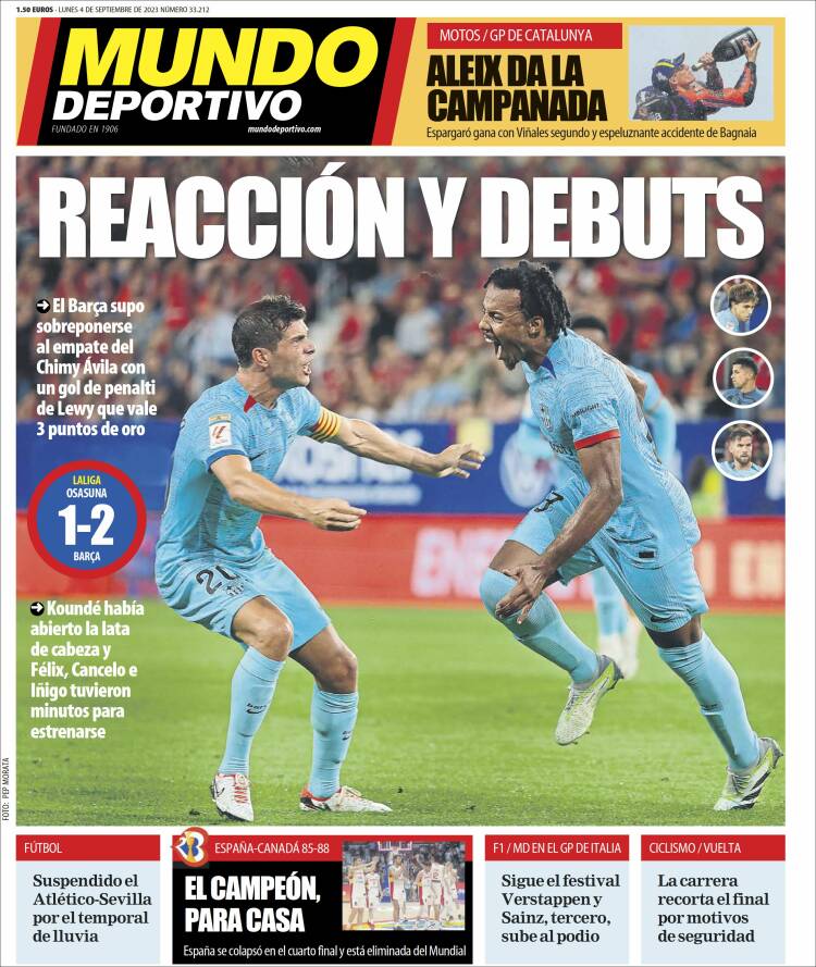 Portada de El Mundo Deportivo (España)