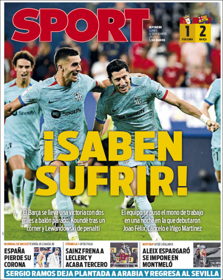 Portada de Sport (España)