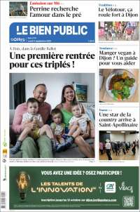 Portada de Le Bien Public (Francia)